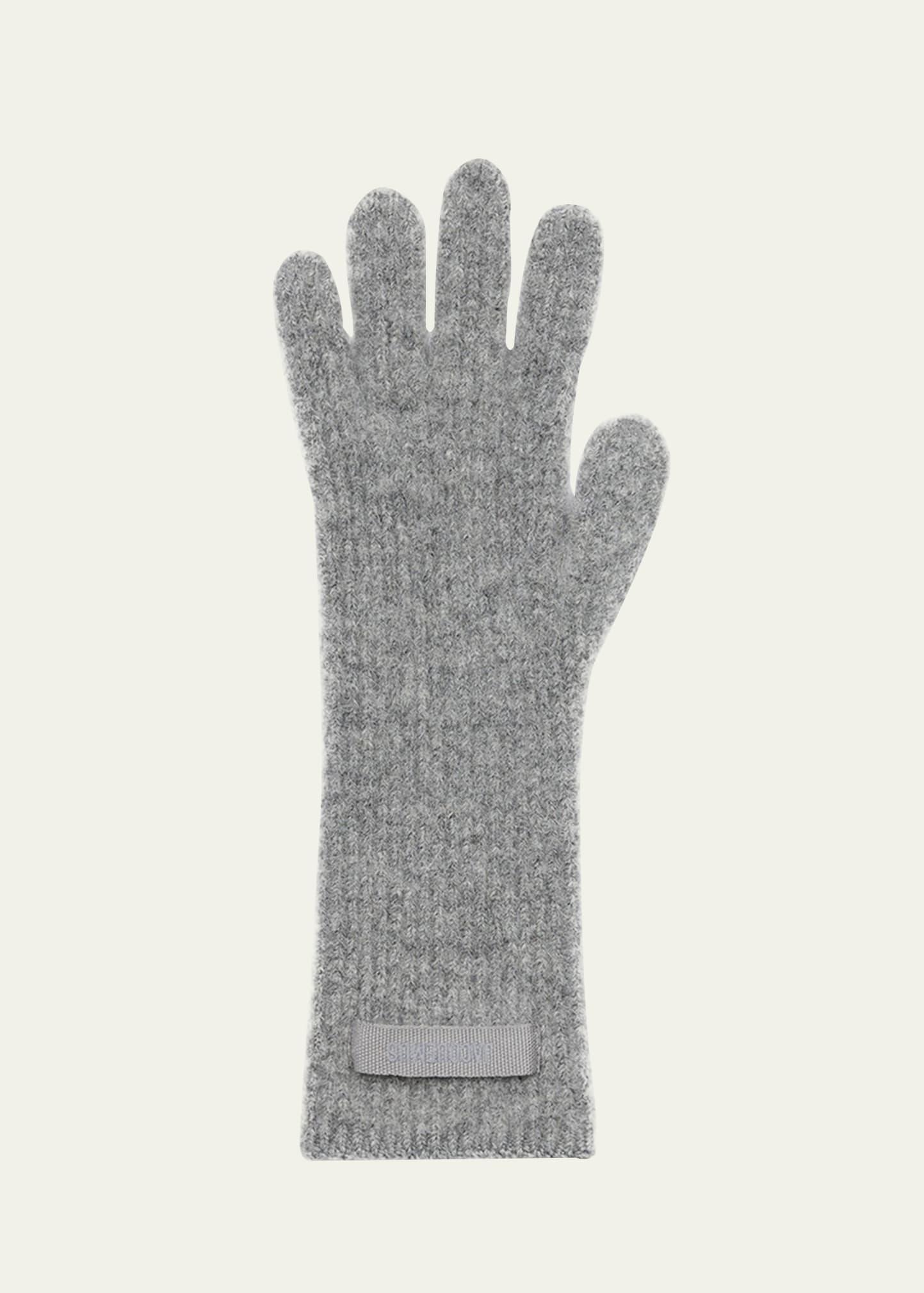 les gants knit wool-blend gloves