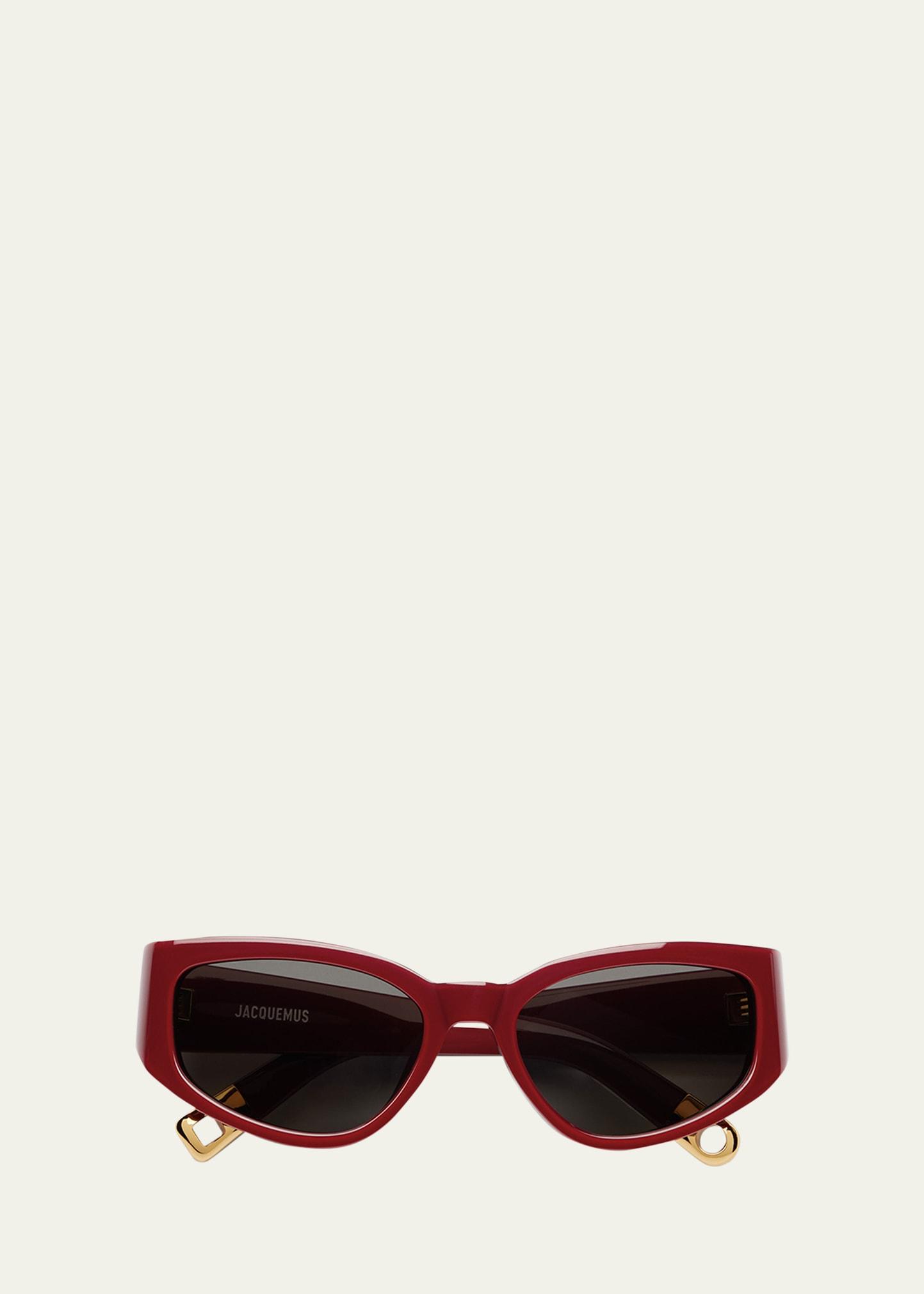 les lunettes gala acetate oval sunglasses