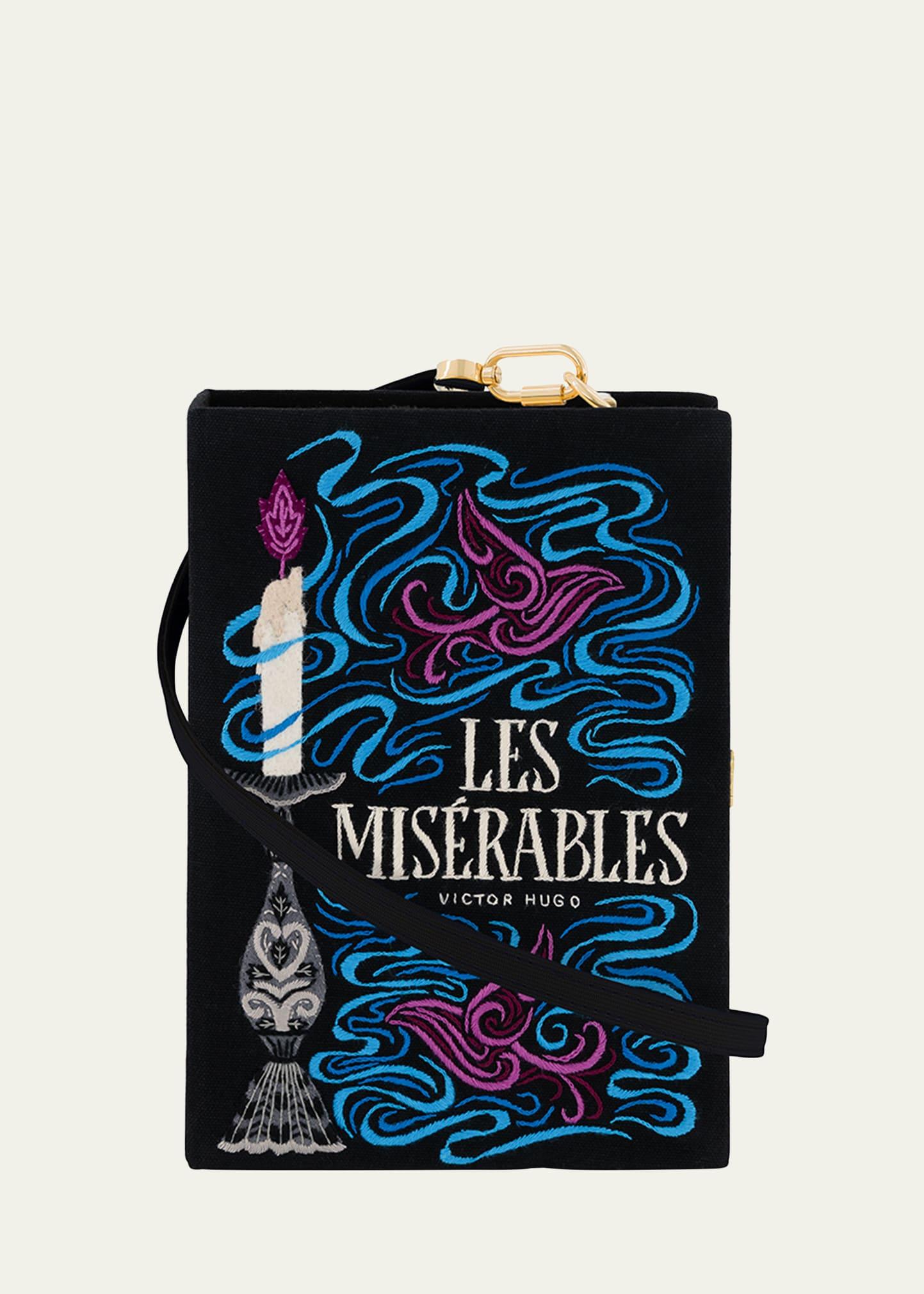 les miserables book clutch bag
