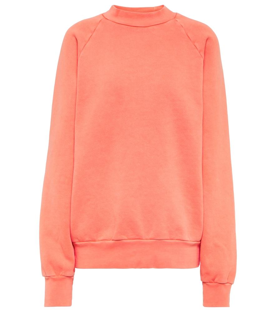 les tien cotton fleece mockneck sweatshirt