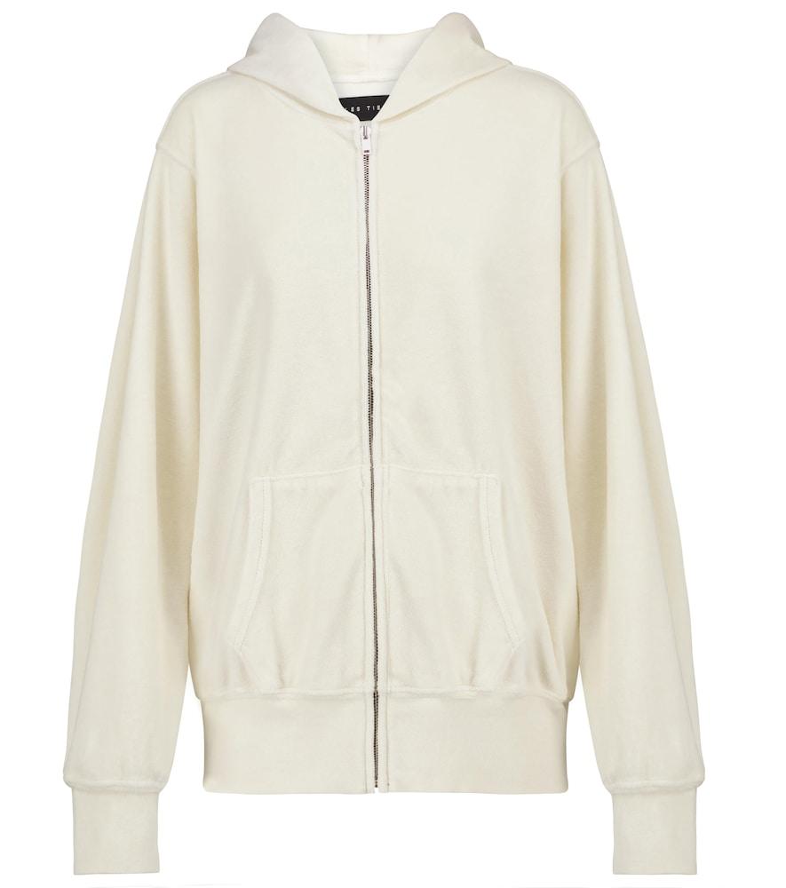 les tien velour hoodie