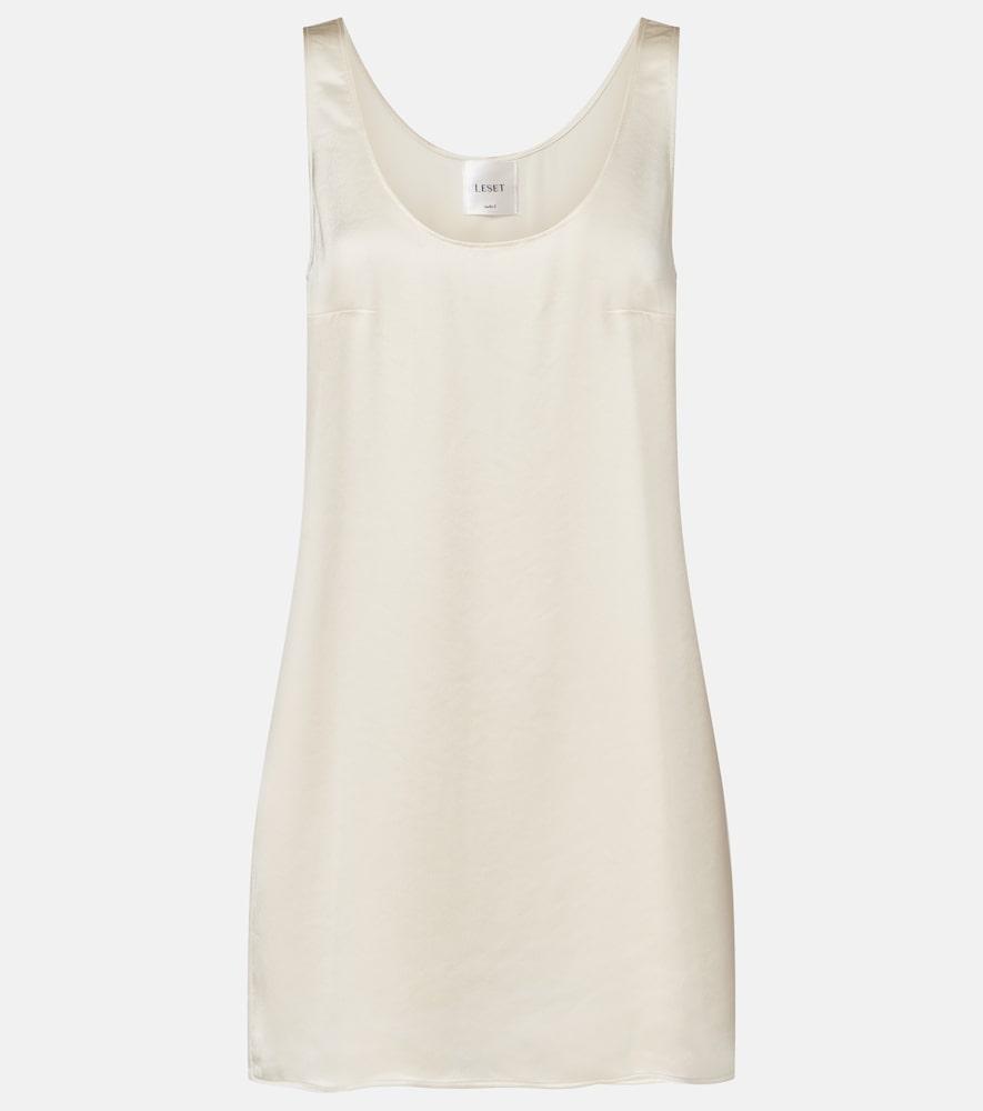 leset barb satin minidress