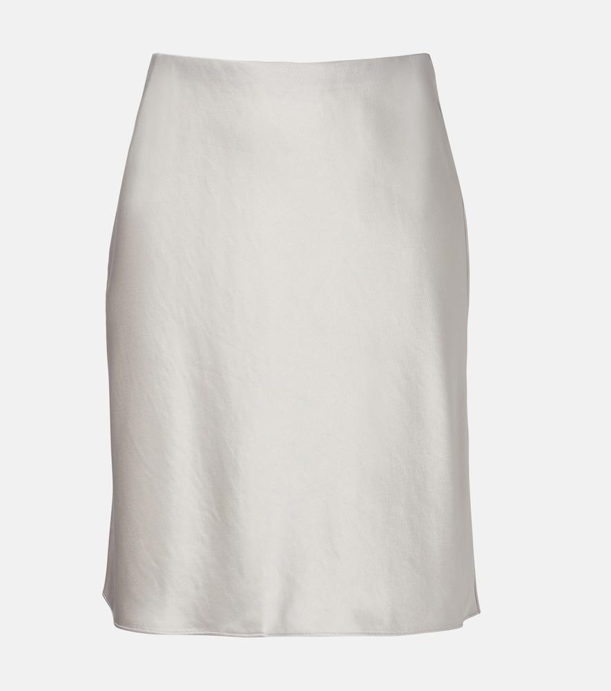 leset barb satin miniskirt