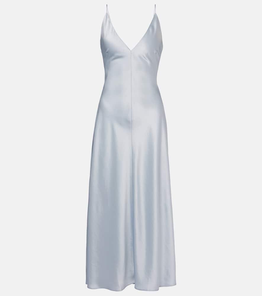 leset barb satin slip dress