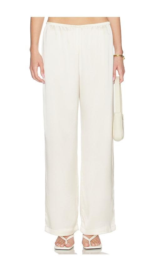 leset barb wide leg pant in cream.