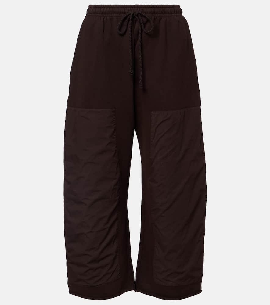 leset jamie patchwork cotton terry swetapants