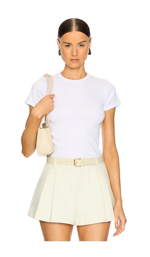 leset kelly slim fit tee in white.
