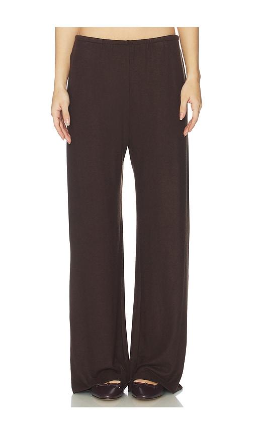 leset lauren pocket pant in chocolate.