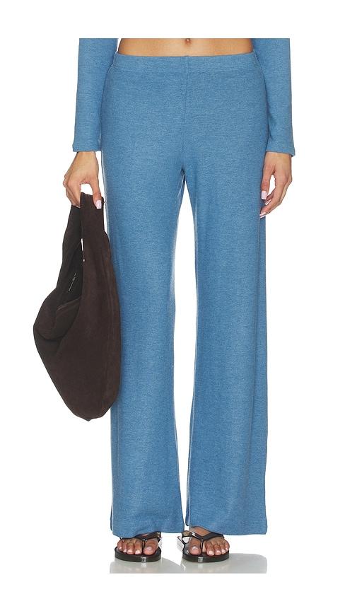 leset lauren wide leg pant in blue.