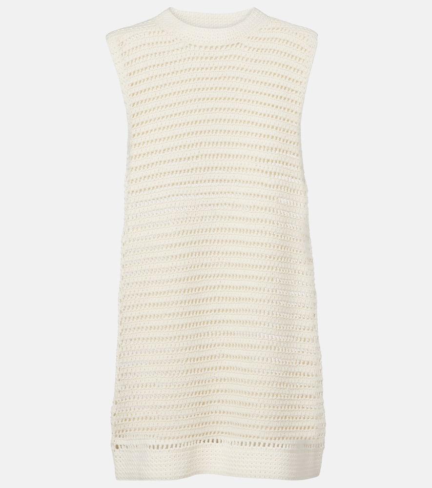 leset lucy crochet cotton minidress