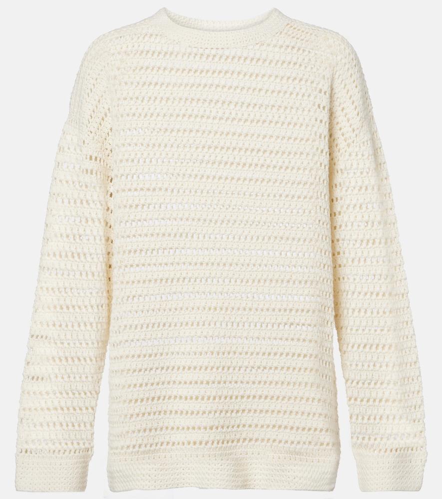 leset lucy crochet cotton sweater