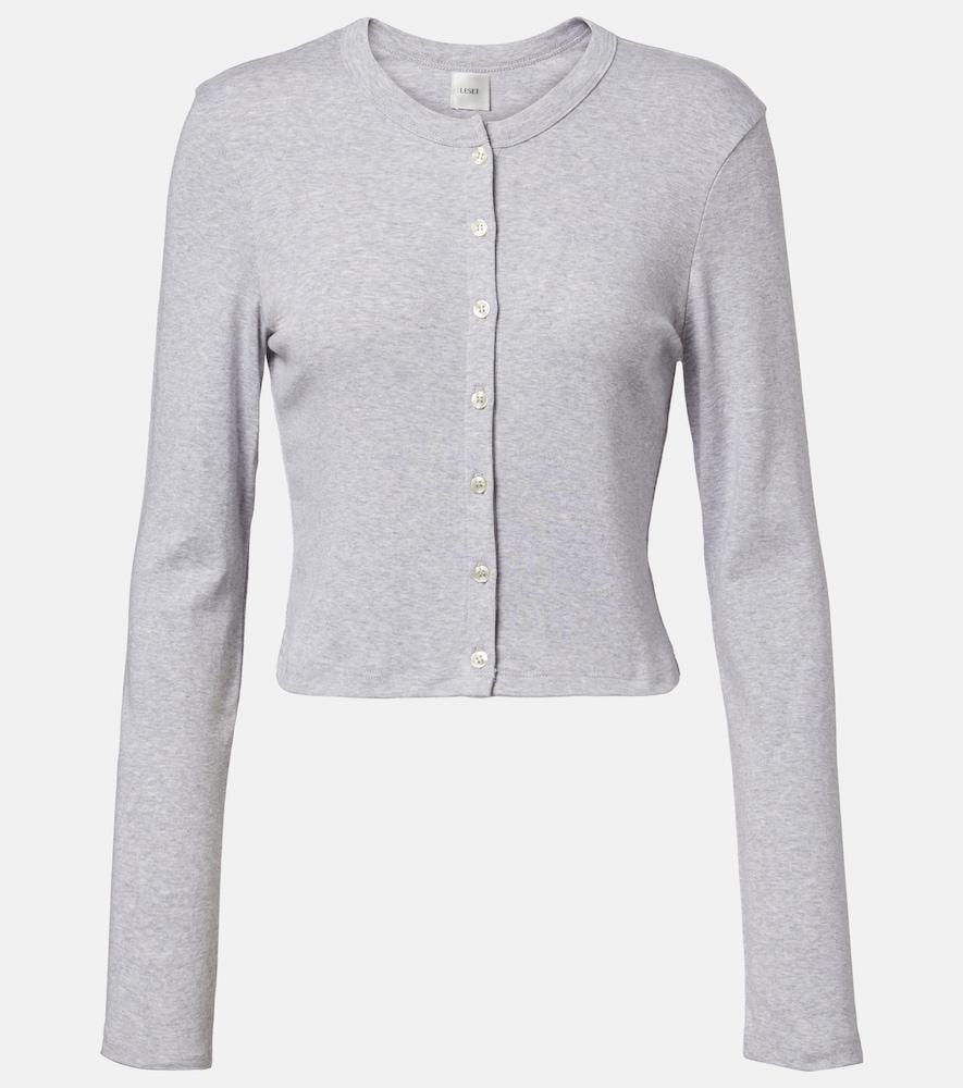 leset nando cotton jersey cardigan