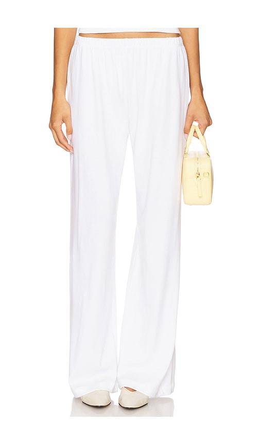 leset nando lounge pant in white.