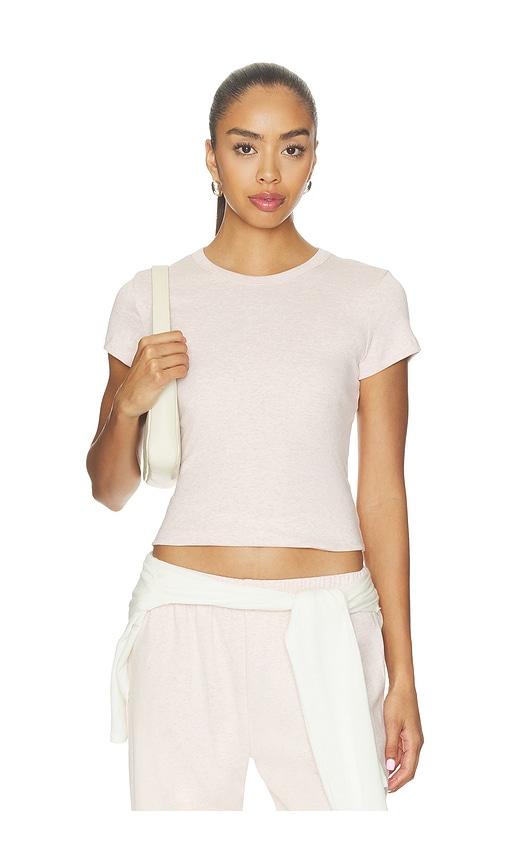 leset nando slim fit tee in rose.