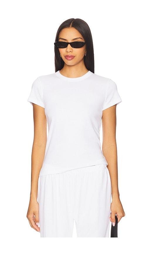 leset nando slim fit tee in white.