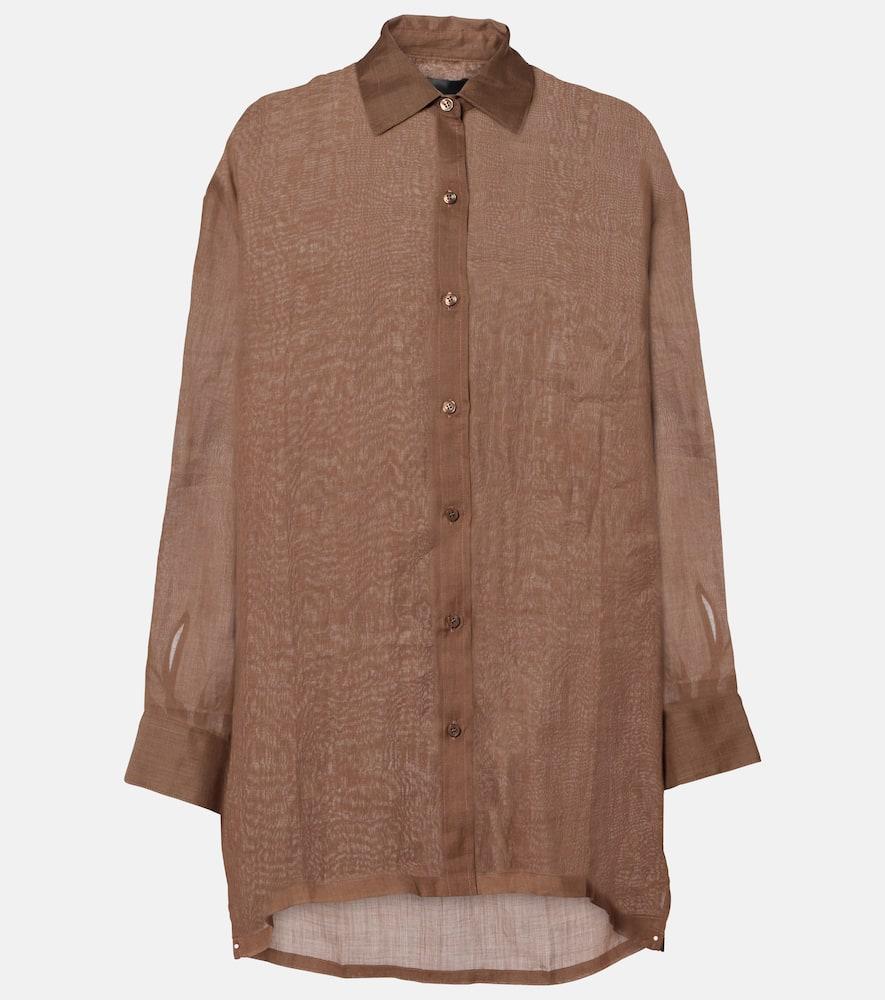 leset niko oversized ramie shirt