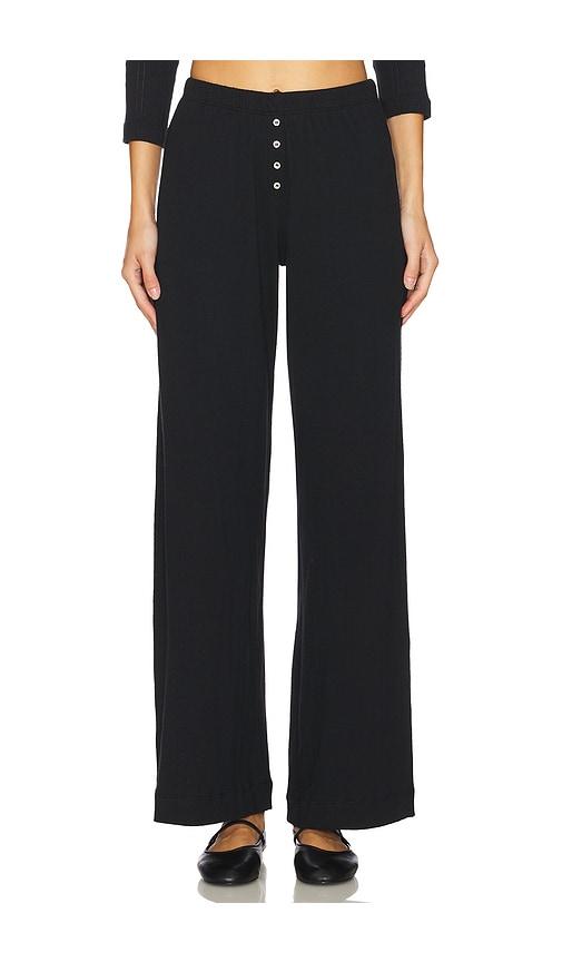 leset pointelle boxer pant in black.
