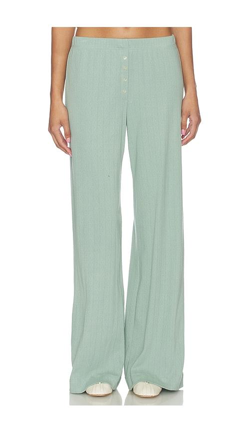 leset pointelle boxer pant in teal.