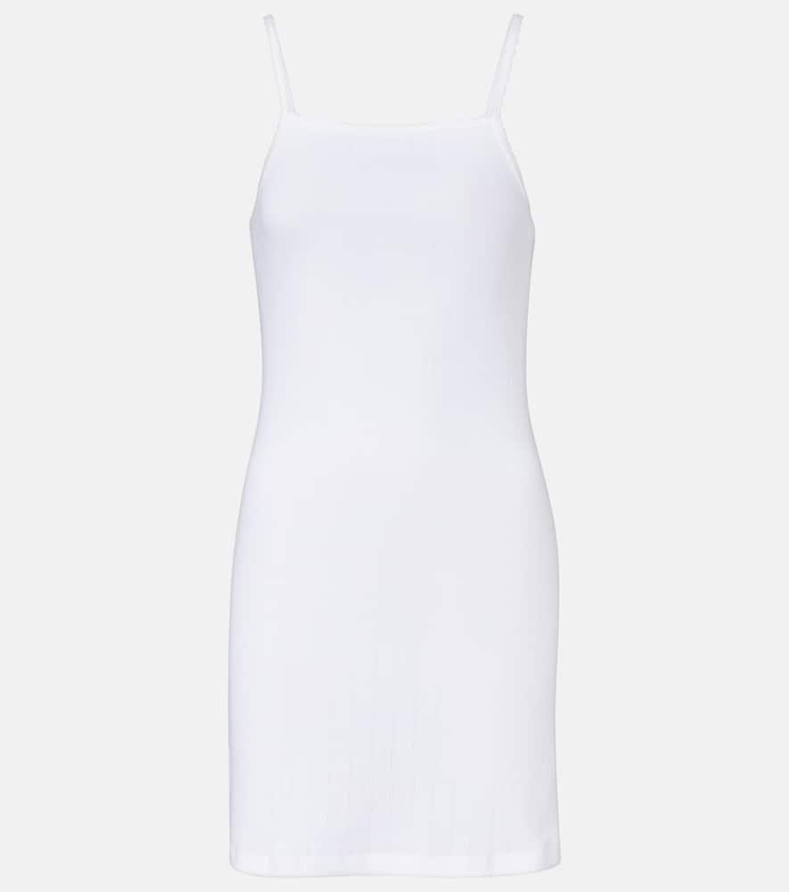 leset pointelle cotton minidress