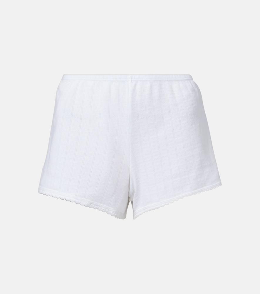 leset pointelle cotton shorts