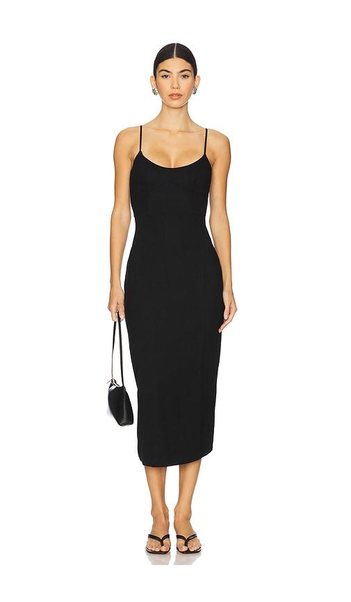 leset rio corset dress in black.