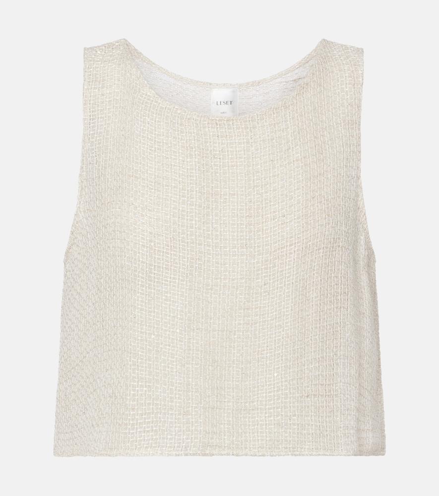 leset stella sequined linen