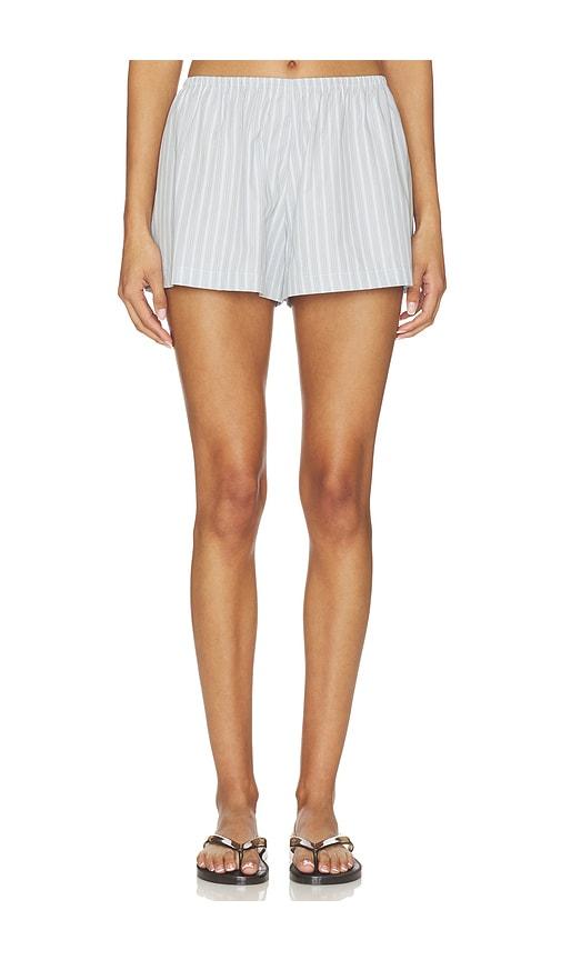 leset yoshi stripe summer short in blue.