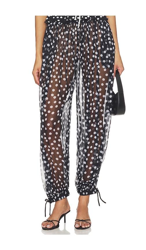 leslie amon balloon pants in black.