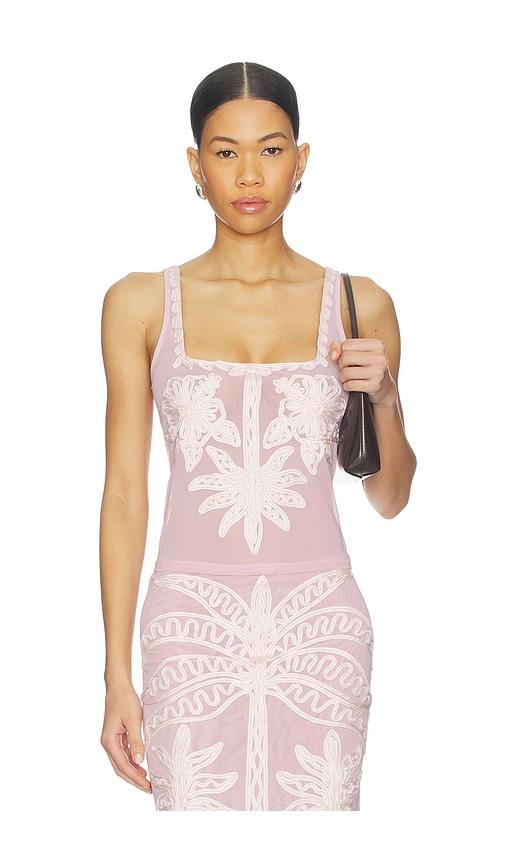 leslie amon phuket top in pink.