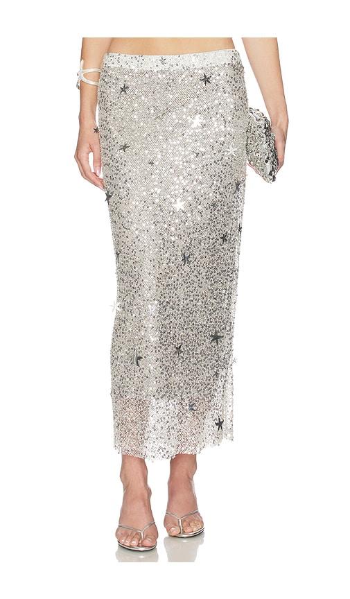 leslie amon rena skirt in grey.
