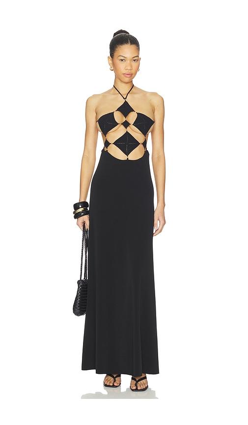 leslie amon revenge dress in black.