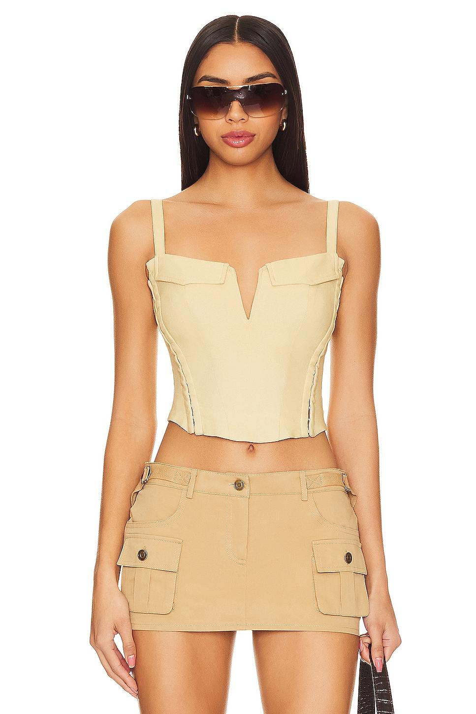 leslie cargo corset top