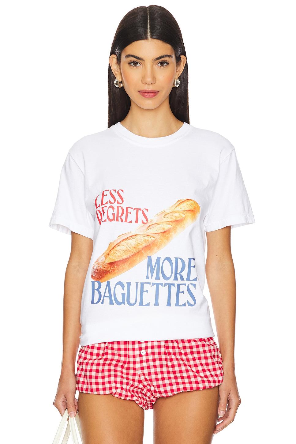 less regrets more baguettes t shirt