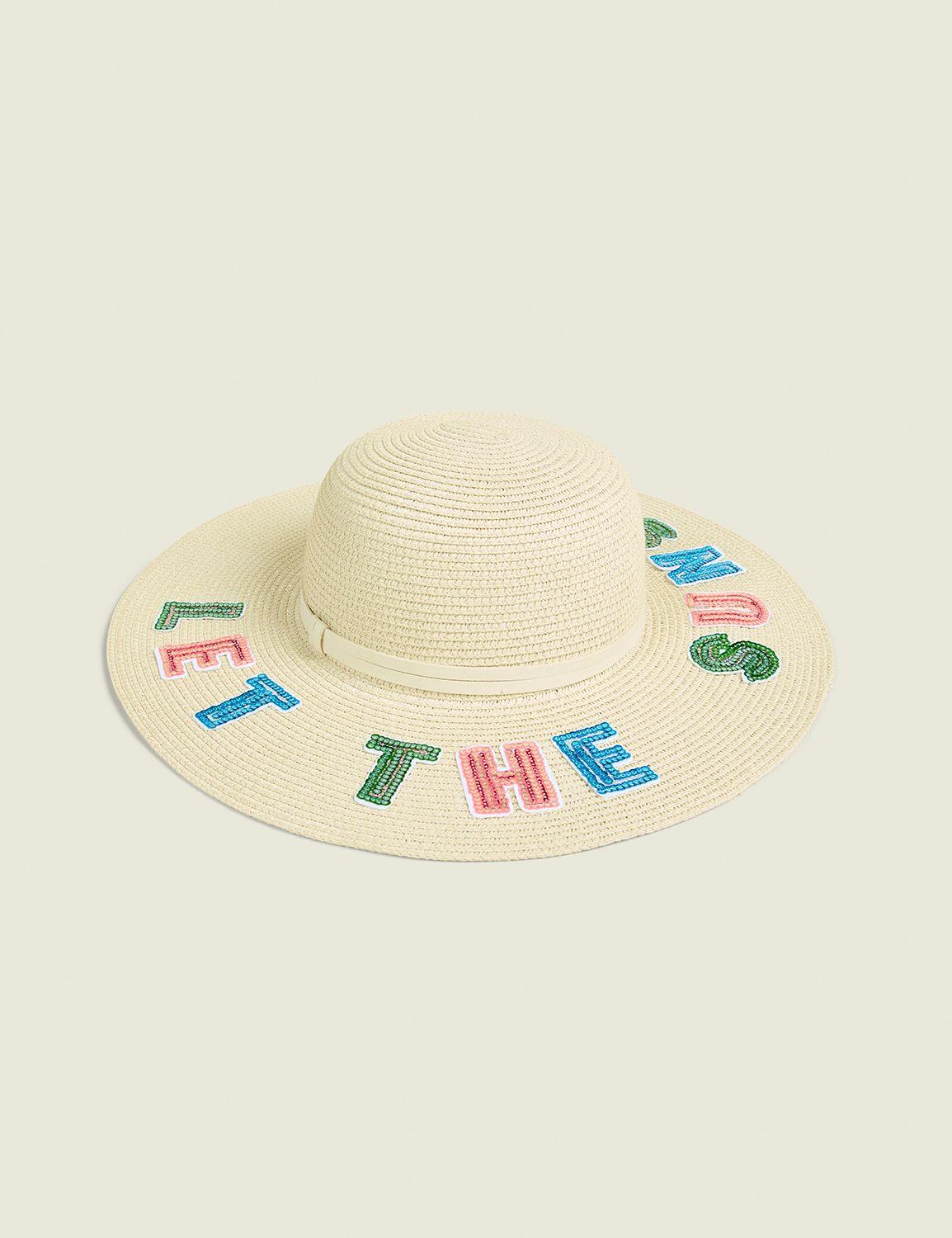 let the sunshine straw hat