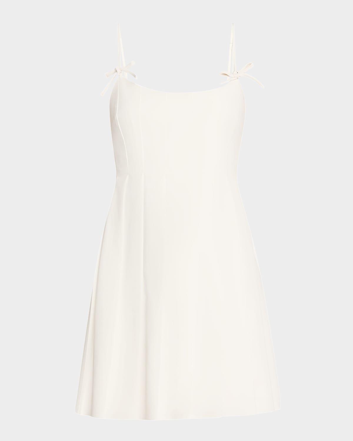 letty sleeveless bow mini dress