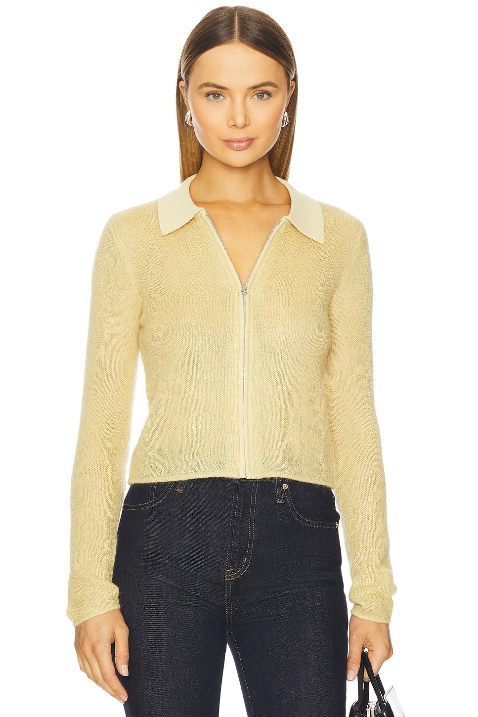 leva zip polo sweater