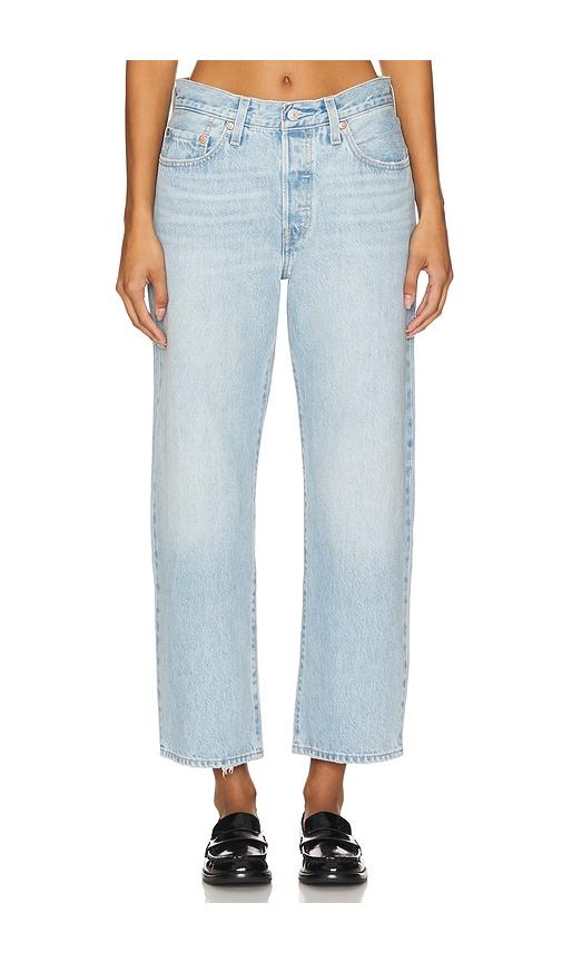 levi's 501 90s ankle straight jeans in denim-light.
