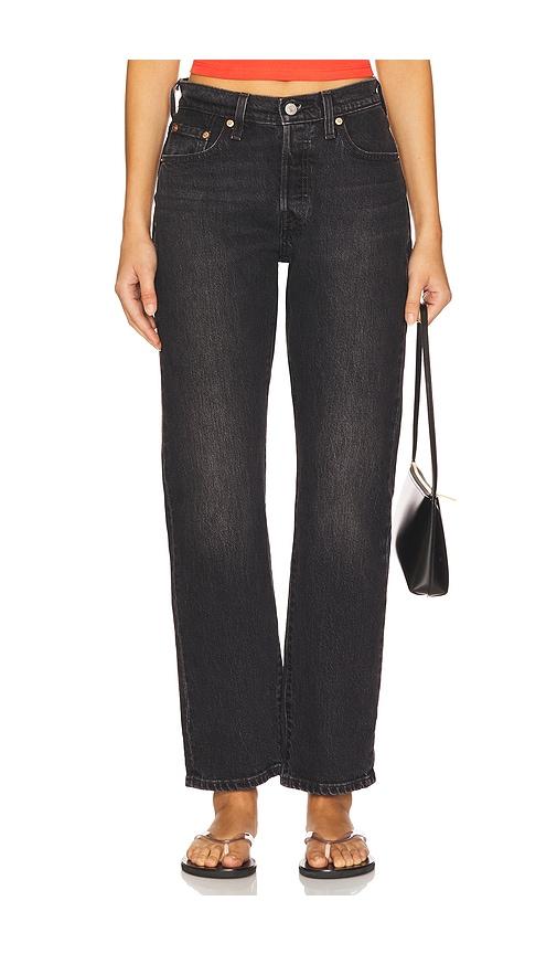 levi's 501 curve jeans in black.