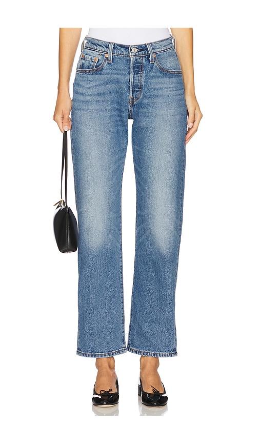 levi's 501 curve jeans in blue.