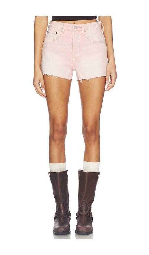 levi's 501 original short in rose.