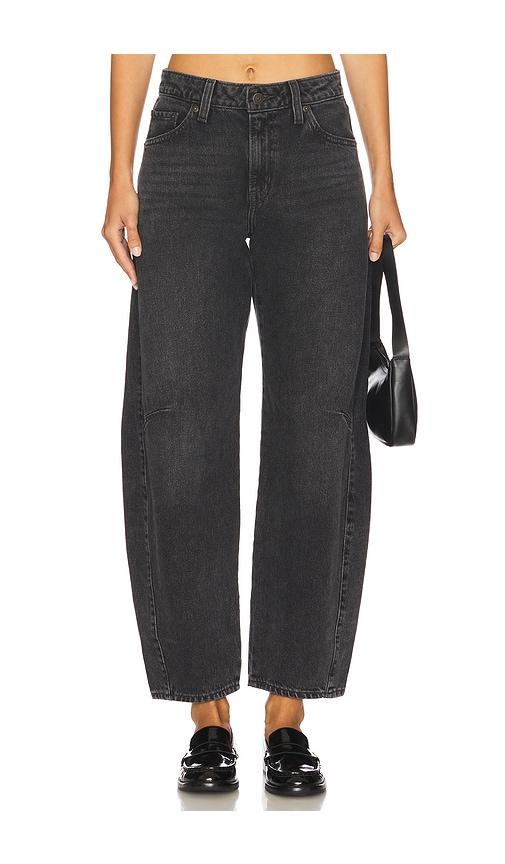 levi's baggy dad barrel jeans in blue.