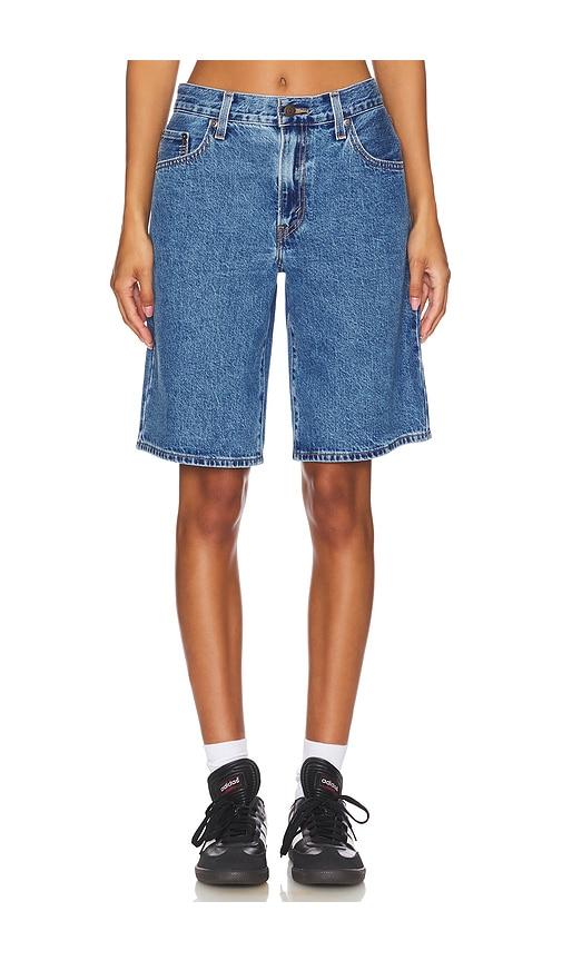 levi's baggy dad jort in denim-medium.