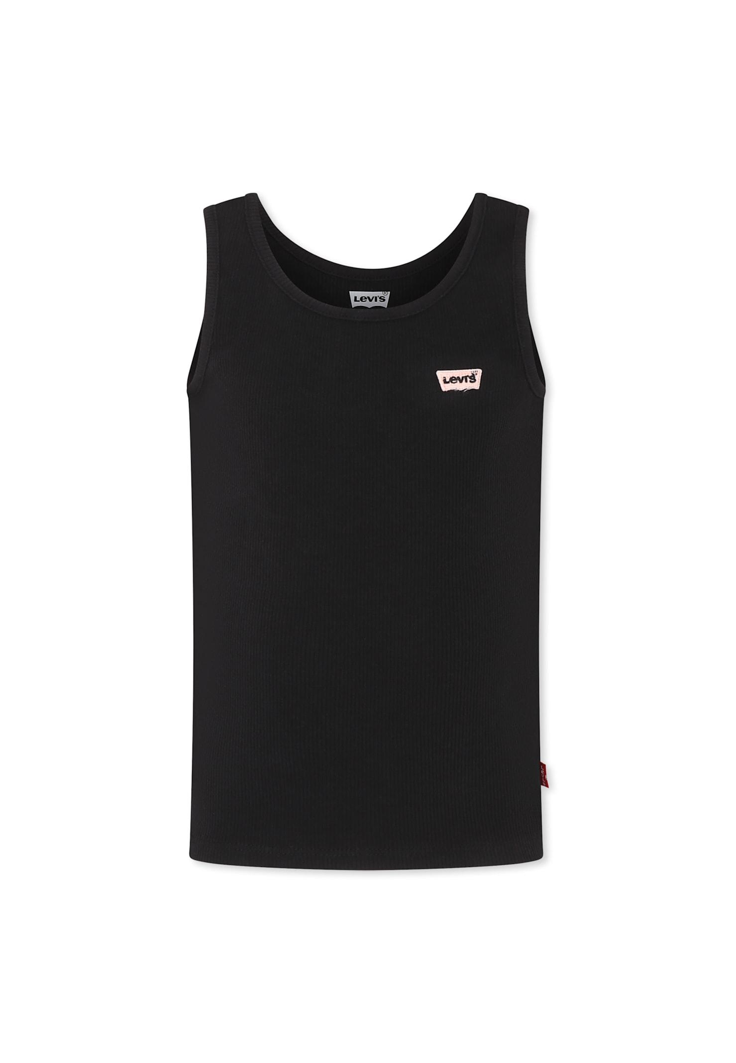 levi's black tank top for girl with logo