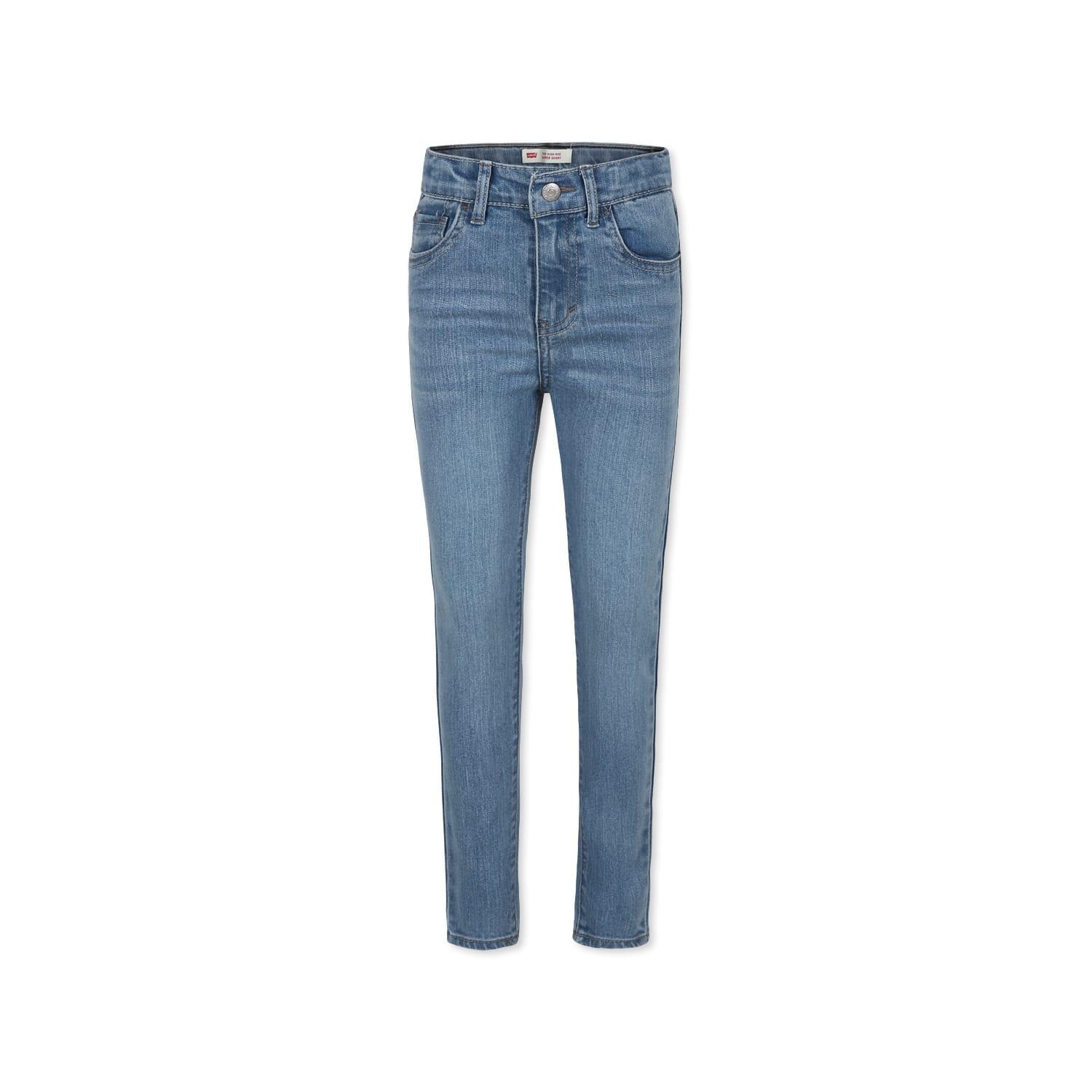levi's blue jeans for girl with logo