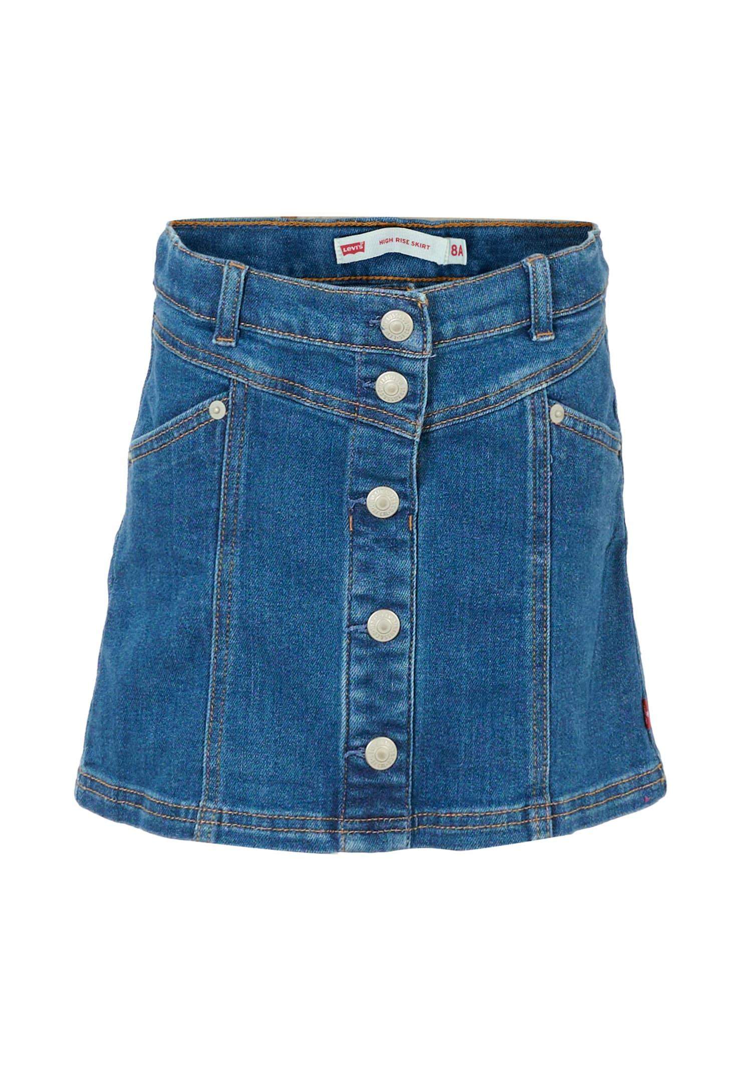 levi's blue skirt for girl with logo