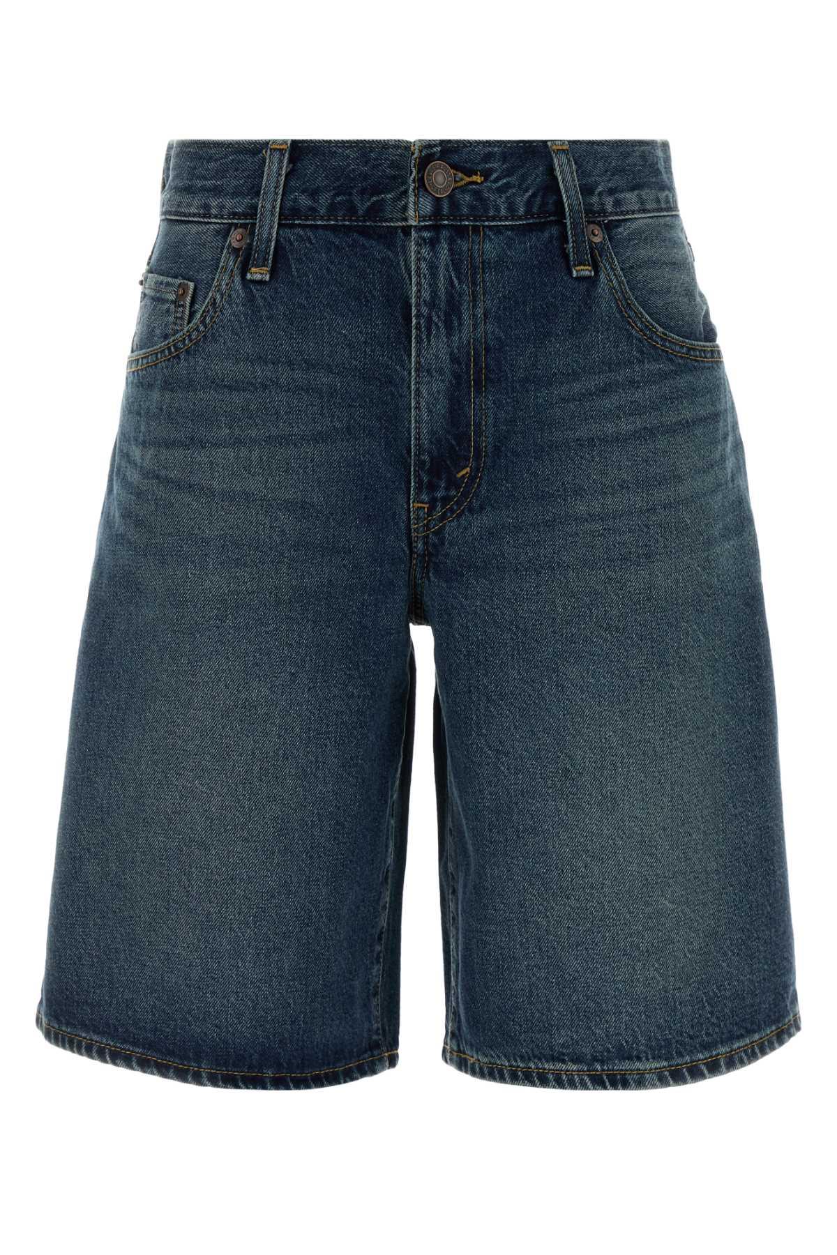 levi's denim bermuda shorts