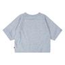 levi's girls' high rise graphic t-shirt, grey/pink, l