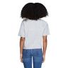 levi's girls' high rise graphic t-shirt, grey/pink, l