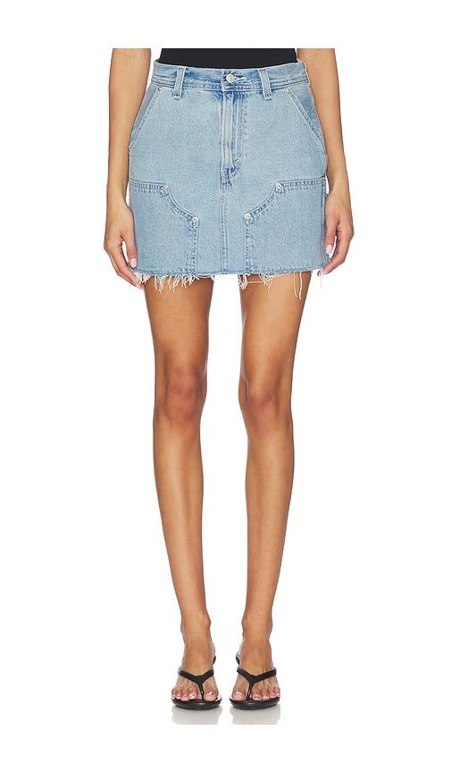 levi's icon utility skirt in baby blue.