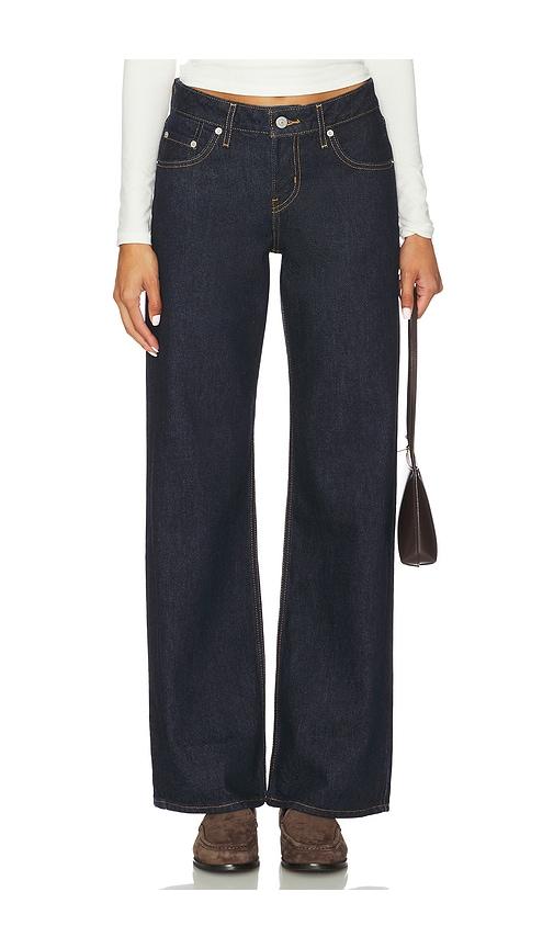levi's low loose jeans in blue.